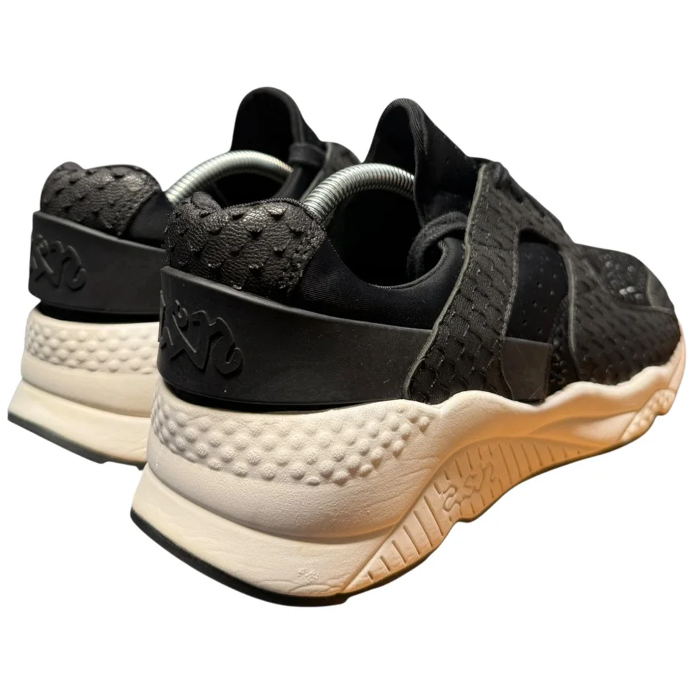 Ash Mood Women's 38/US 7 Black Sneakers Rhinestones Faux Snake Neoprene Shoes